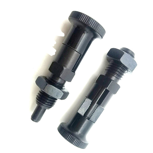 PXYKT PXYAT6 8 10 12 16 Steel Black indexing pin, self-locking knob plunger